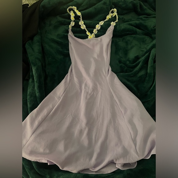 Lucy In The Sky Lavender Daisy Skater Dress - Picture 4 of 5